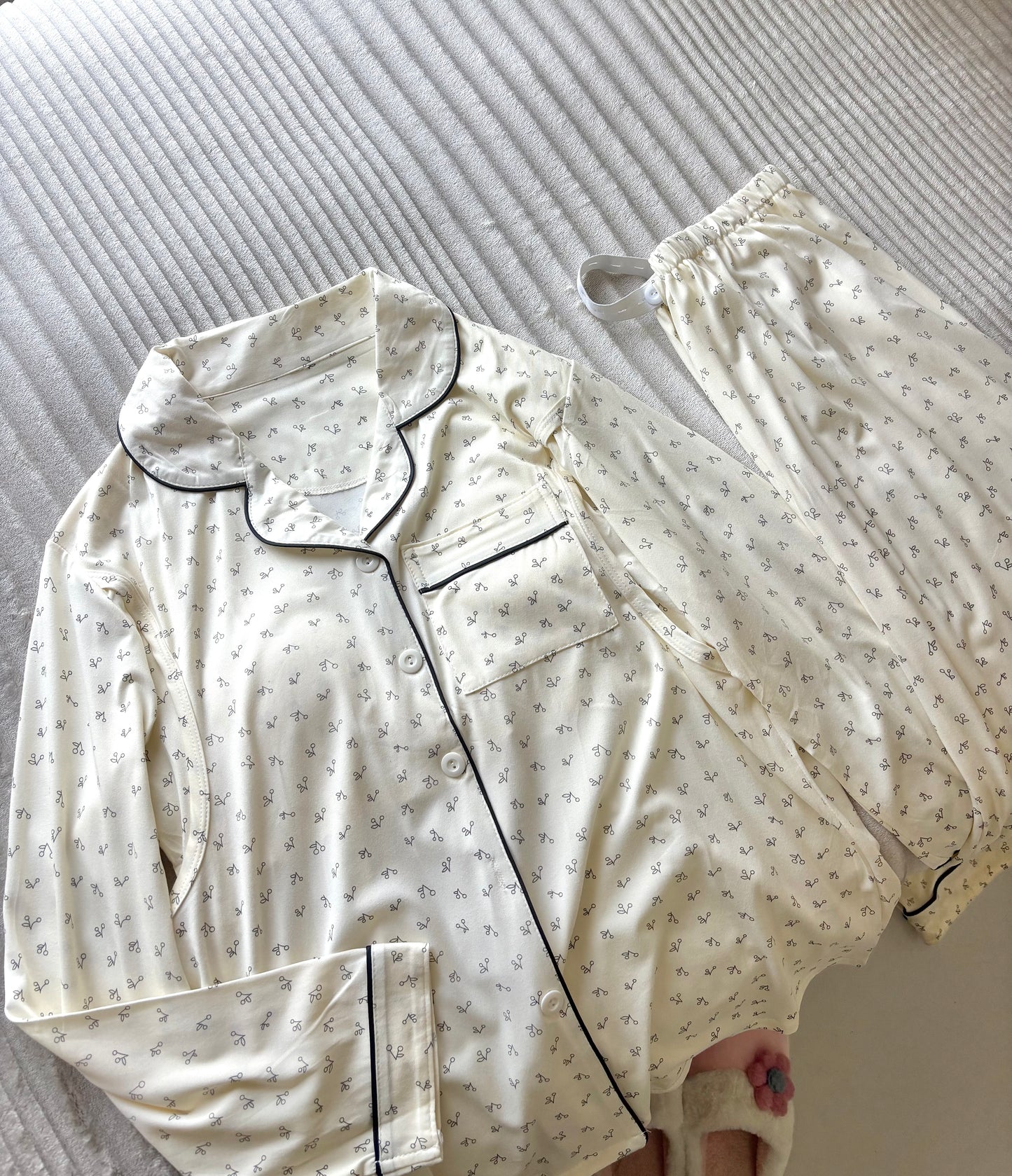 Tiny Cherry Padded Night Suit
