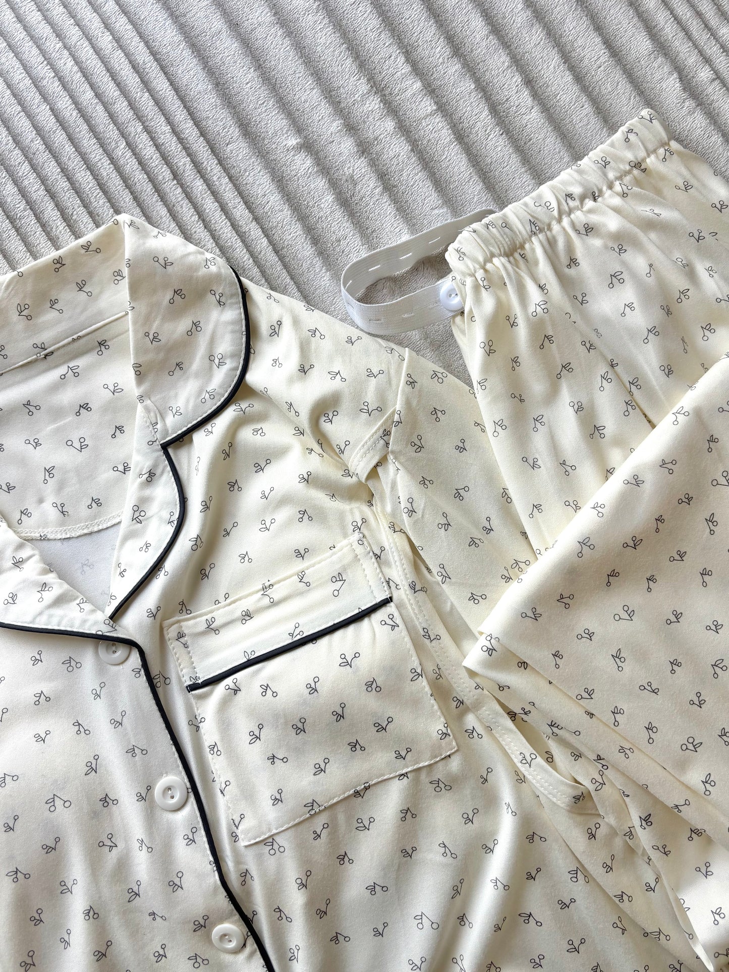 Tiny Cherry Padded Night Suit