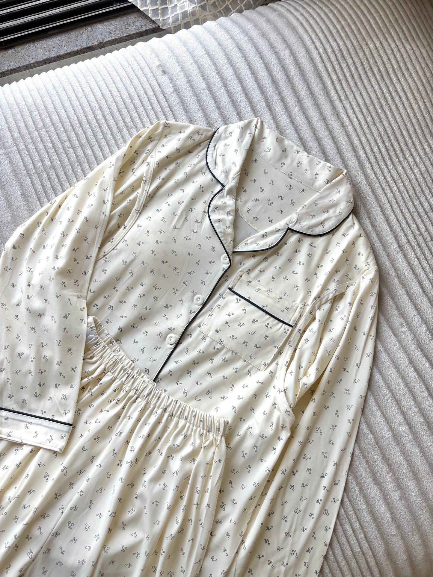 Tiny Cherry Padded Night Suit