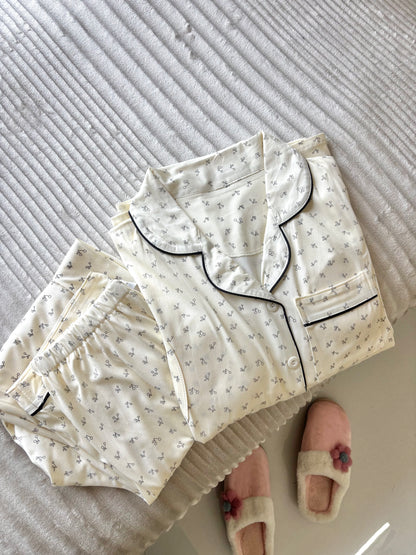 Tiny Cherry Padded Night Suit