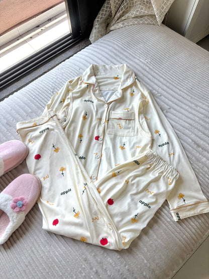 Apple Blossom Padded Night Suit
