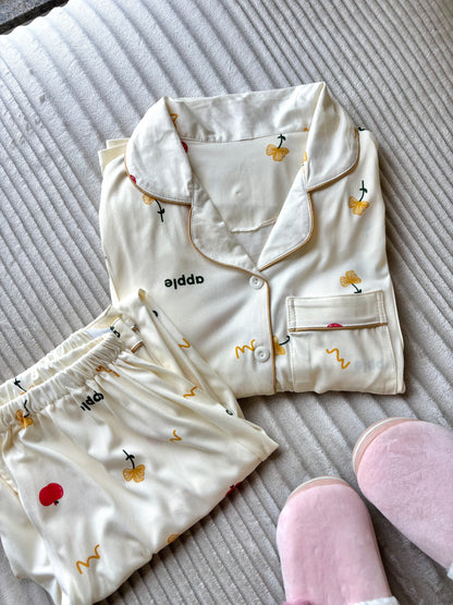 Apple Blossom Padded Night Suit