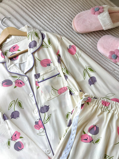 Tulip Dream Padded Night Suit