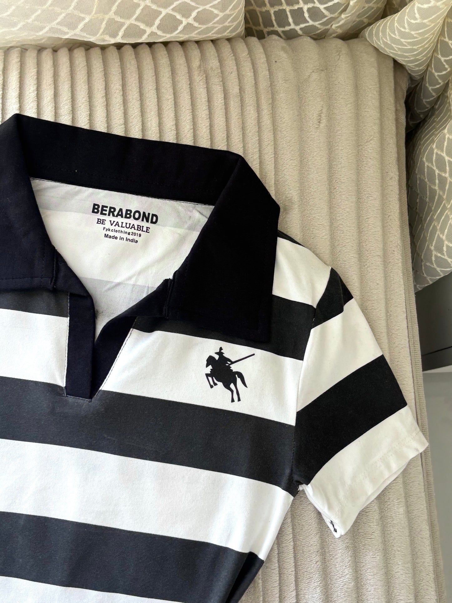 Polo Black Crop Tee