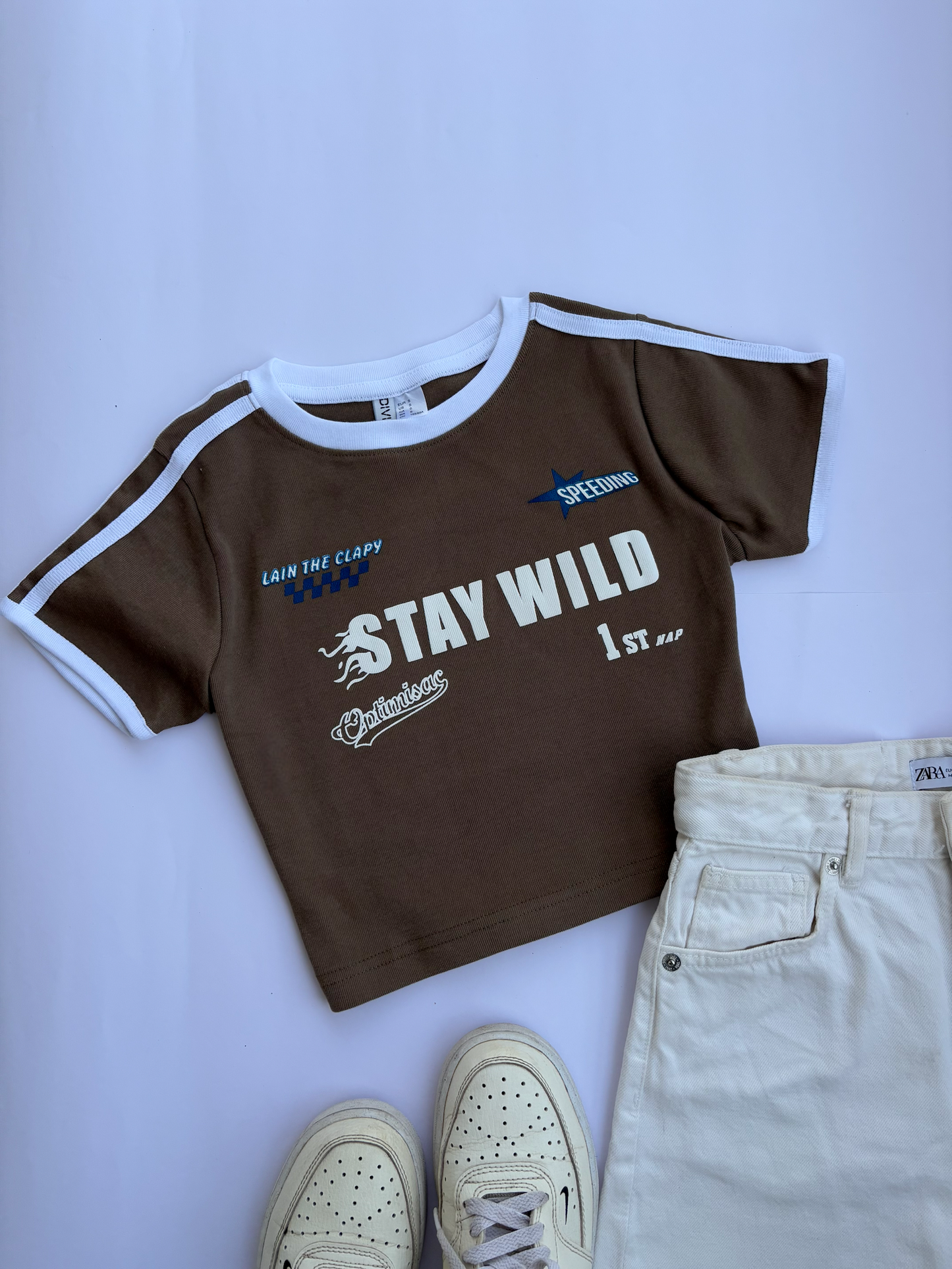 'Stay wild' baby tee