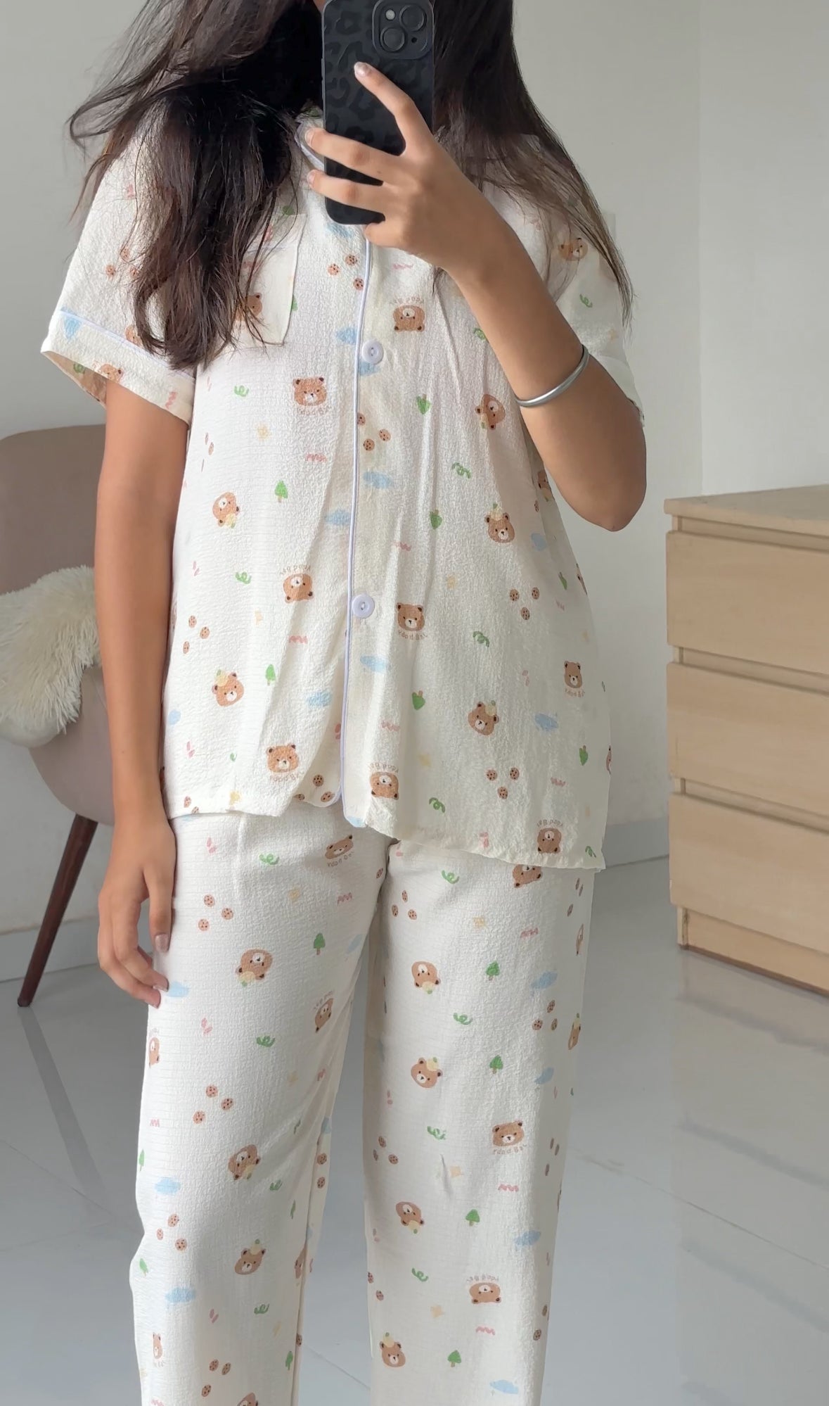 Brown Teddy Pj sets