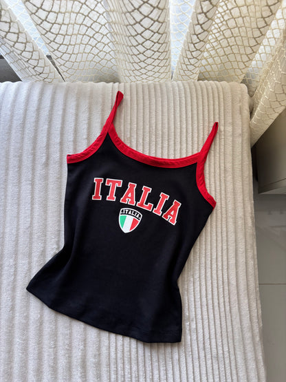 Italia Varsity Cami Tops