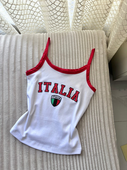 Italia Varsity Cami Tops