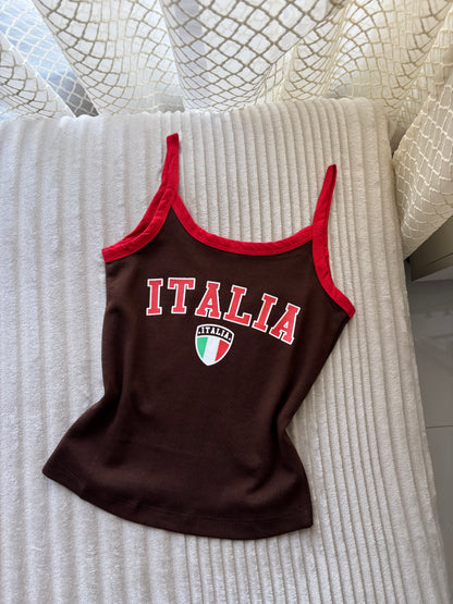 Italia Varsity Cami Tops