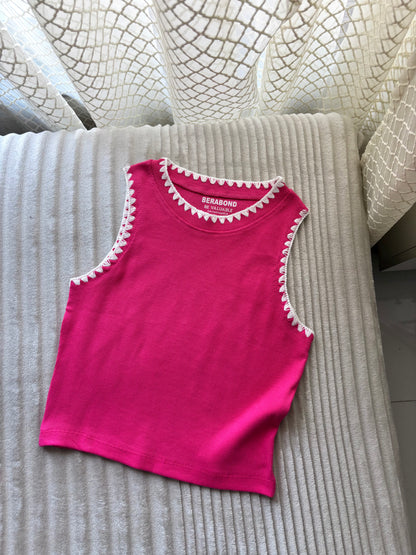 Crocia Ribbed Tank Top