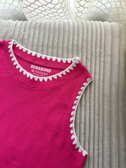 Crocia Ribbed Tank Top