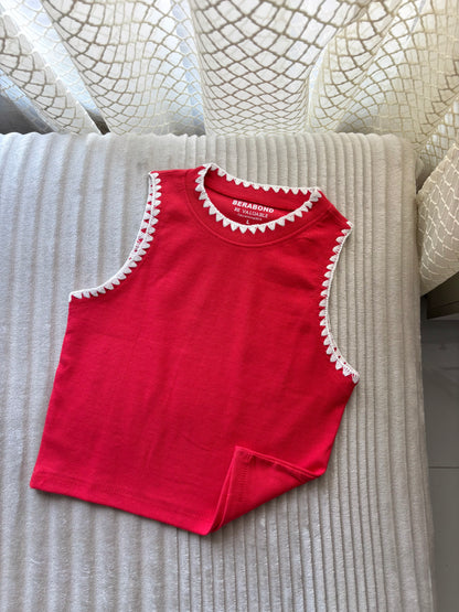 Crocia Ribbed Tank Top