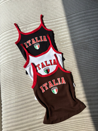 Italia Varsity Cami Tops