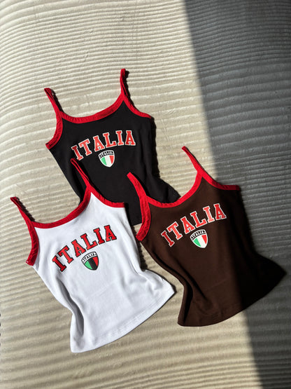 Italia Varsity Cami Tops