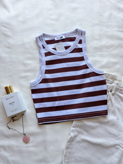 Striped Tank Top For Women