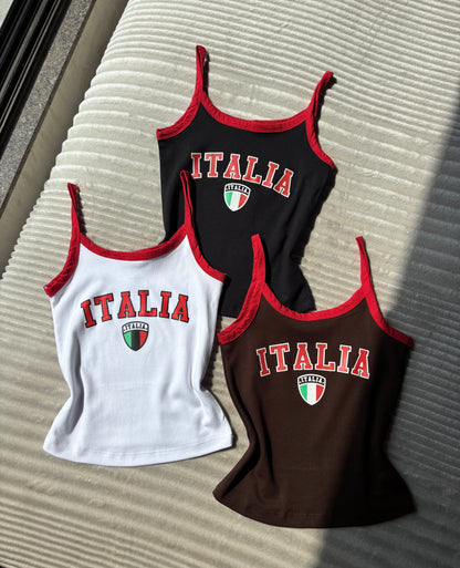 Italia Varsity Cami Tops