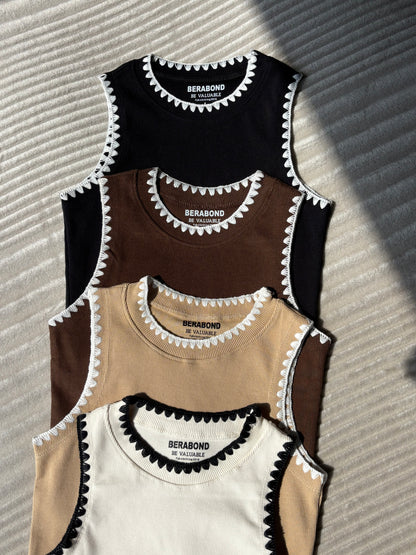 Crocia Ribbed Tank Top