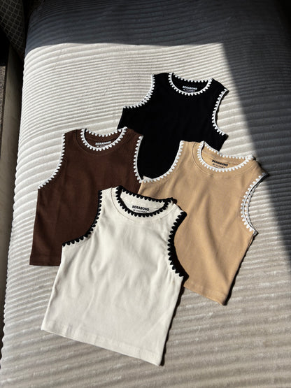 Crocia Ribbed Tank Top