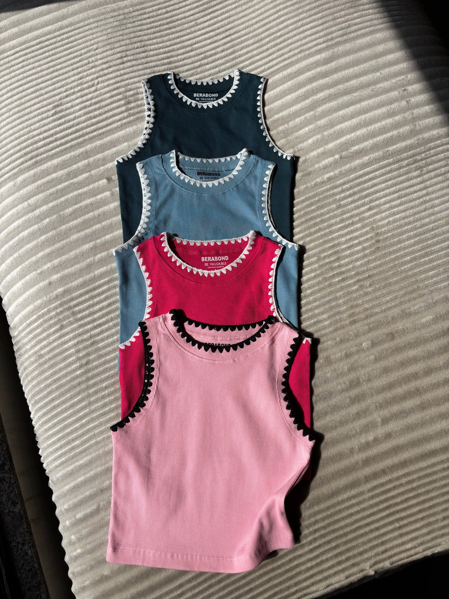 Crocia Ribbed Tank Top