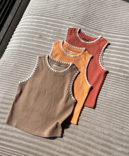 Crocia Ribbed Tank Top