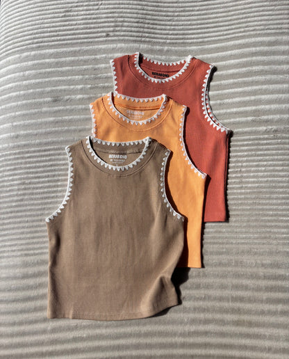Crocia Ribbed Tank Top