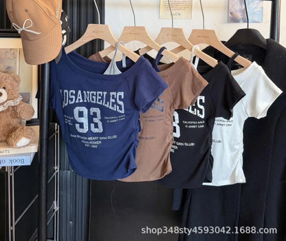 Los Angeles 93 One Shoulder Built-in Bra Tops