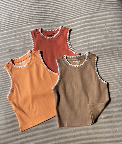 Crocia Ribbed Tank Top