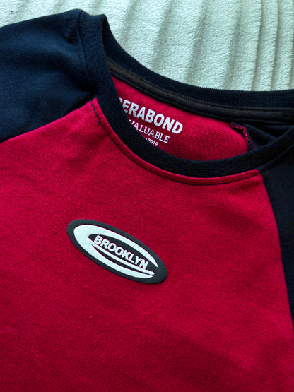 Red Brooklyn Retro Crop Tees