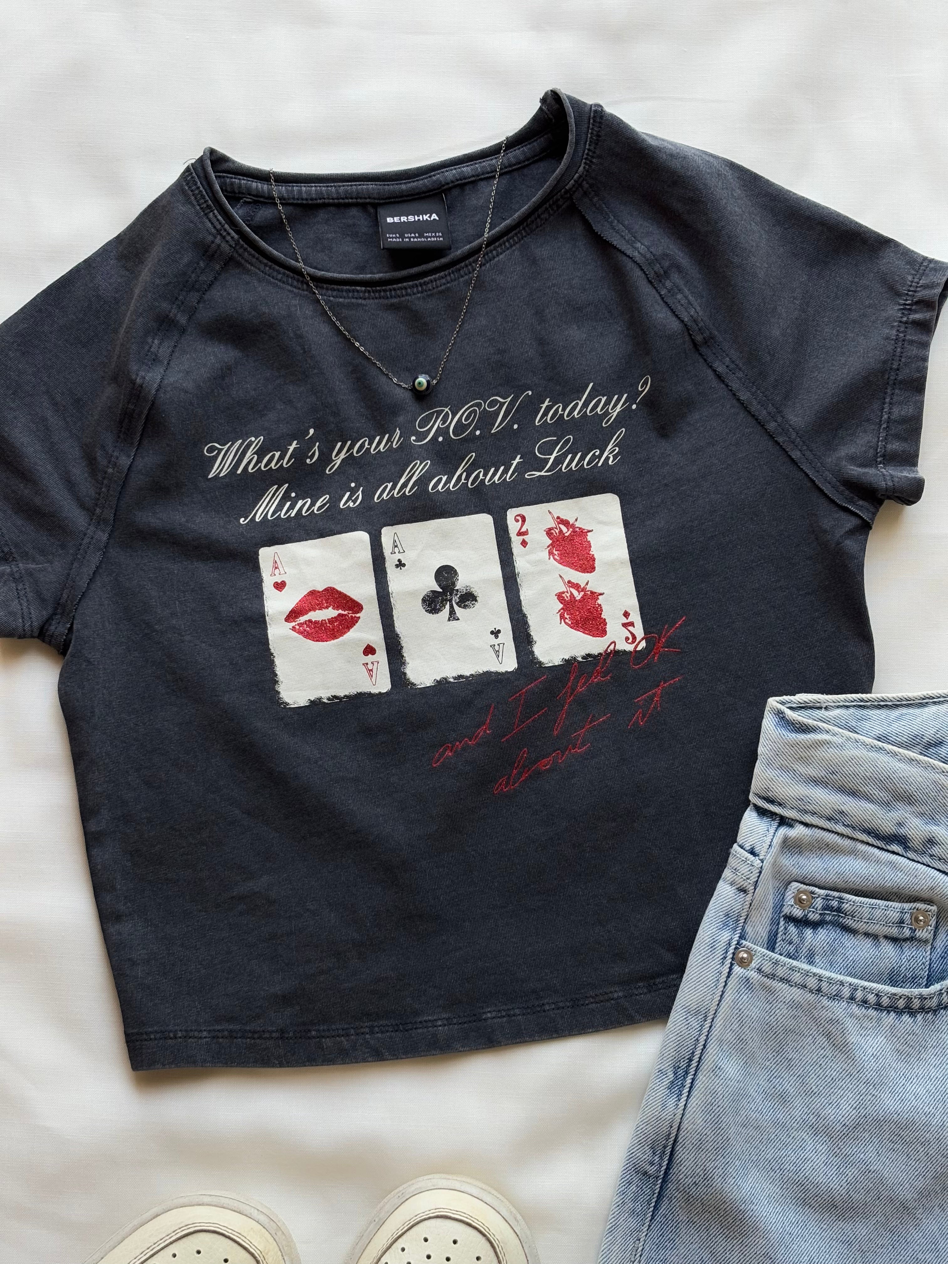 'Luck' baby  tee