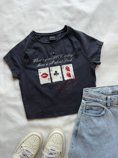 'Luck' baby  tee