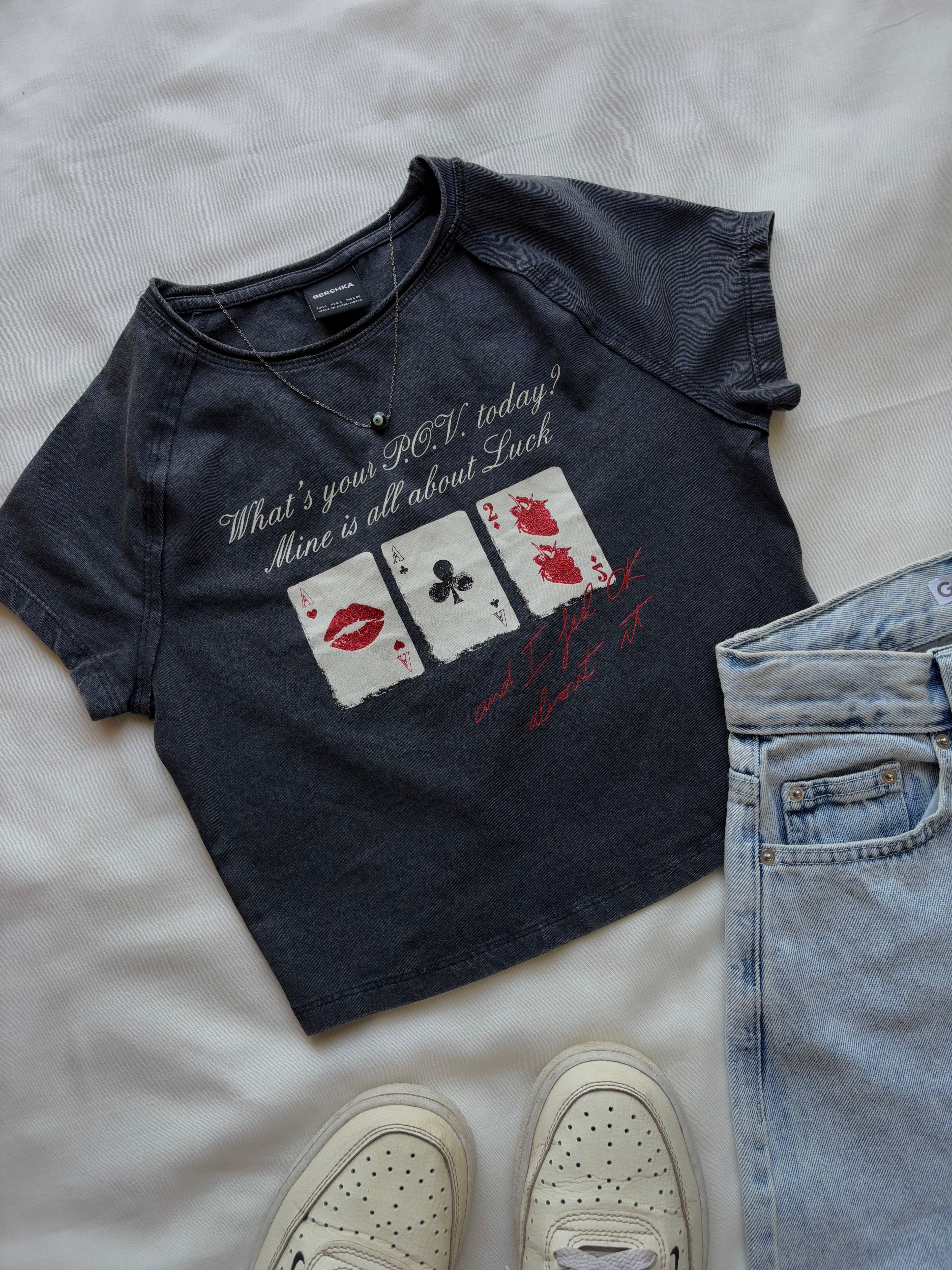 'Luck' baby  tee
