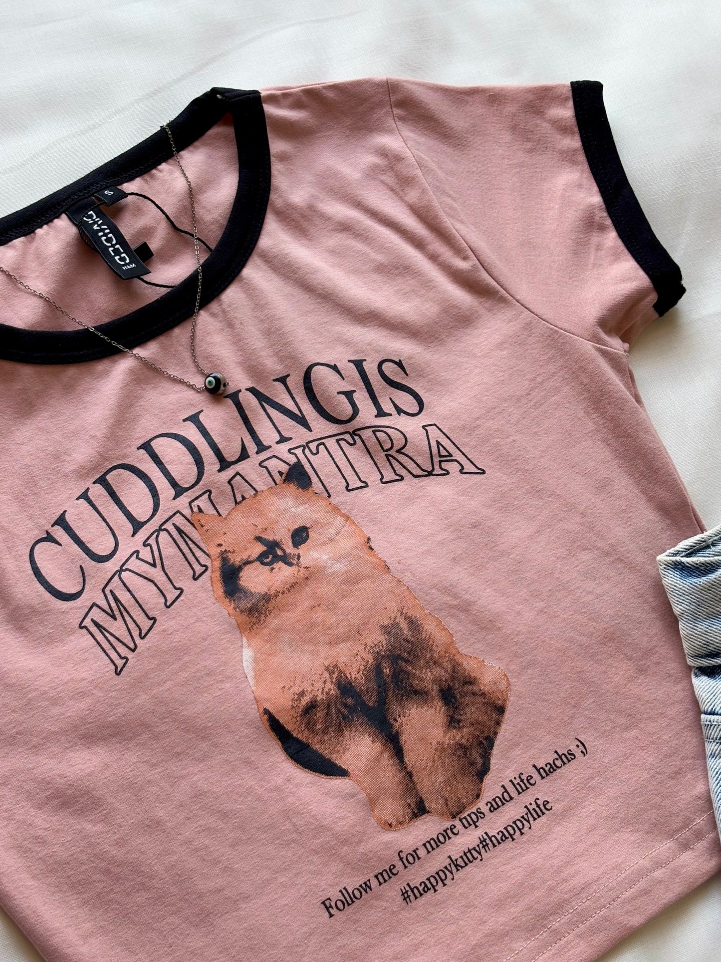 'Happy kitty' baby tee