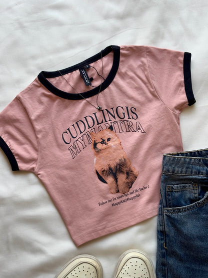 'Happy kitty' baby tee