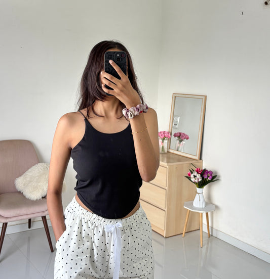 Black Double Layer Tank To