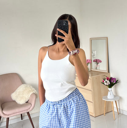 White Double Layer Tank Top