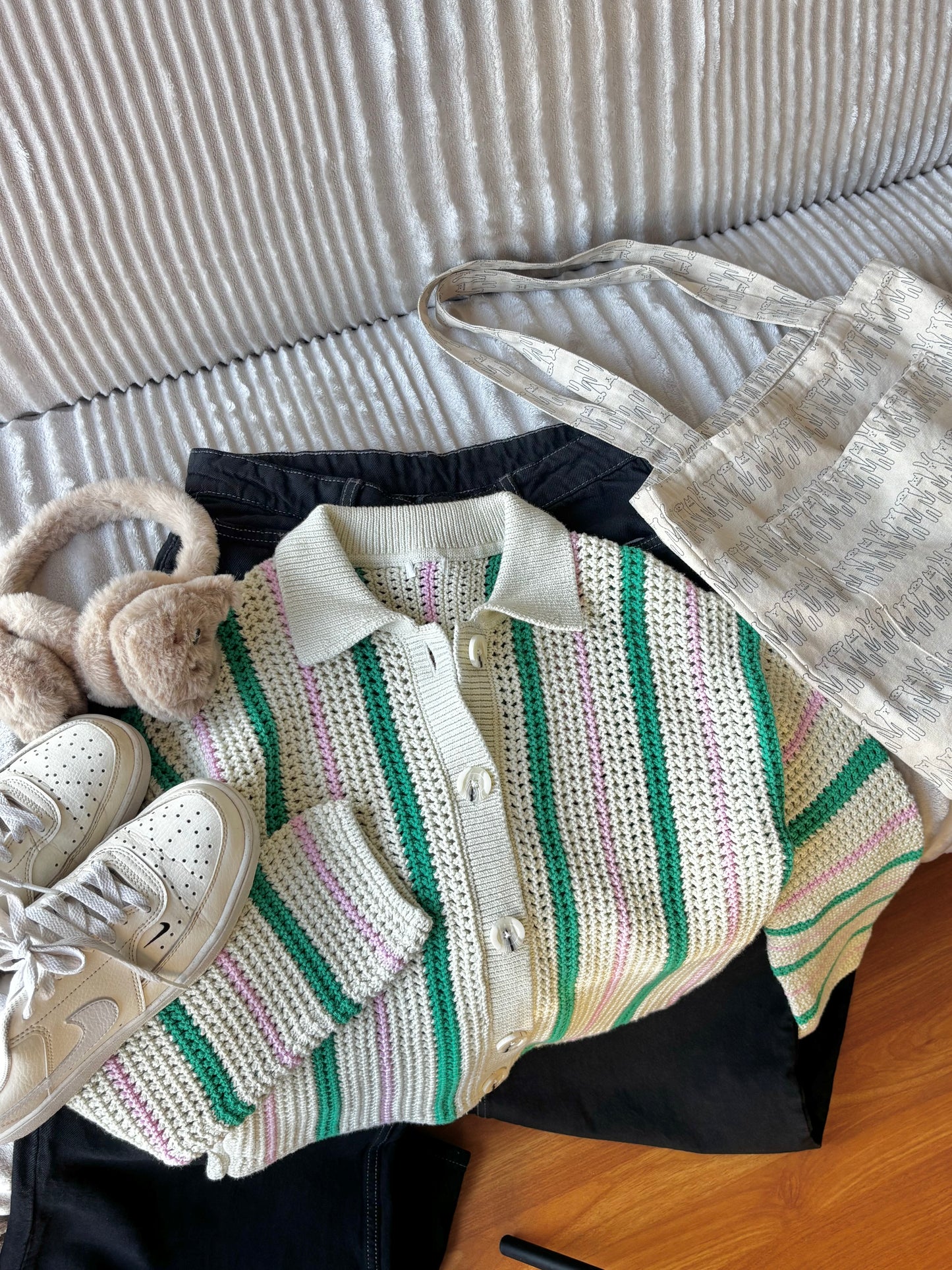 Pastel Button Down Cardigan