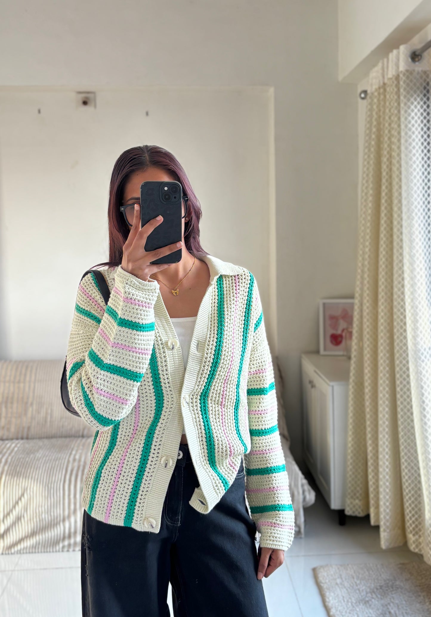 Pastel Button Down Cardigan