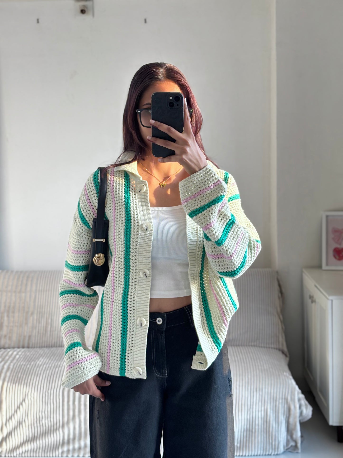 Pastel Button Down Cardigan