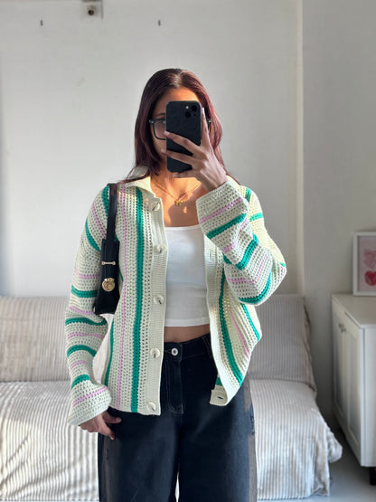 Pastel Button Down Cardigan