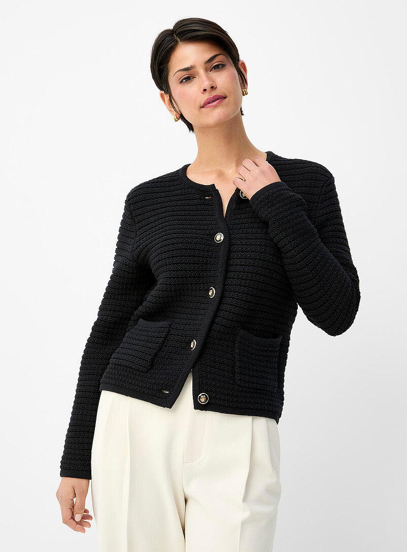 Black Button Cardigan