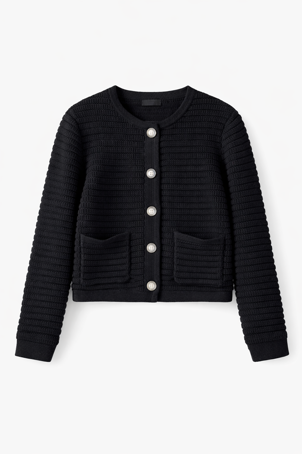 Black Button Cardigan