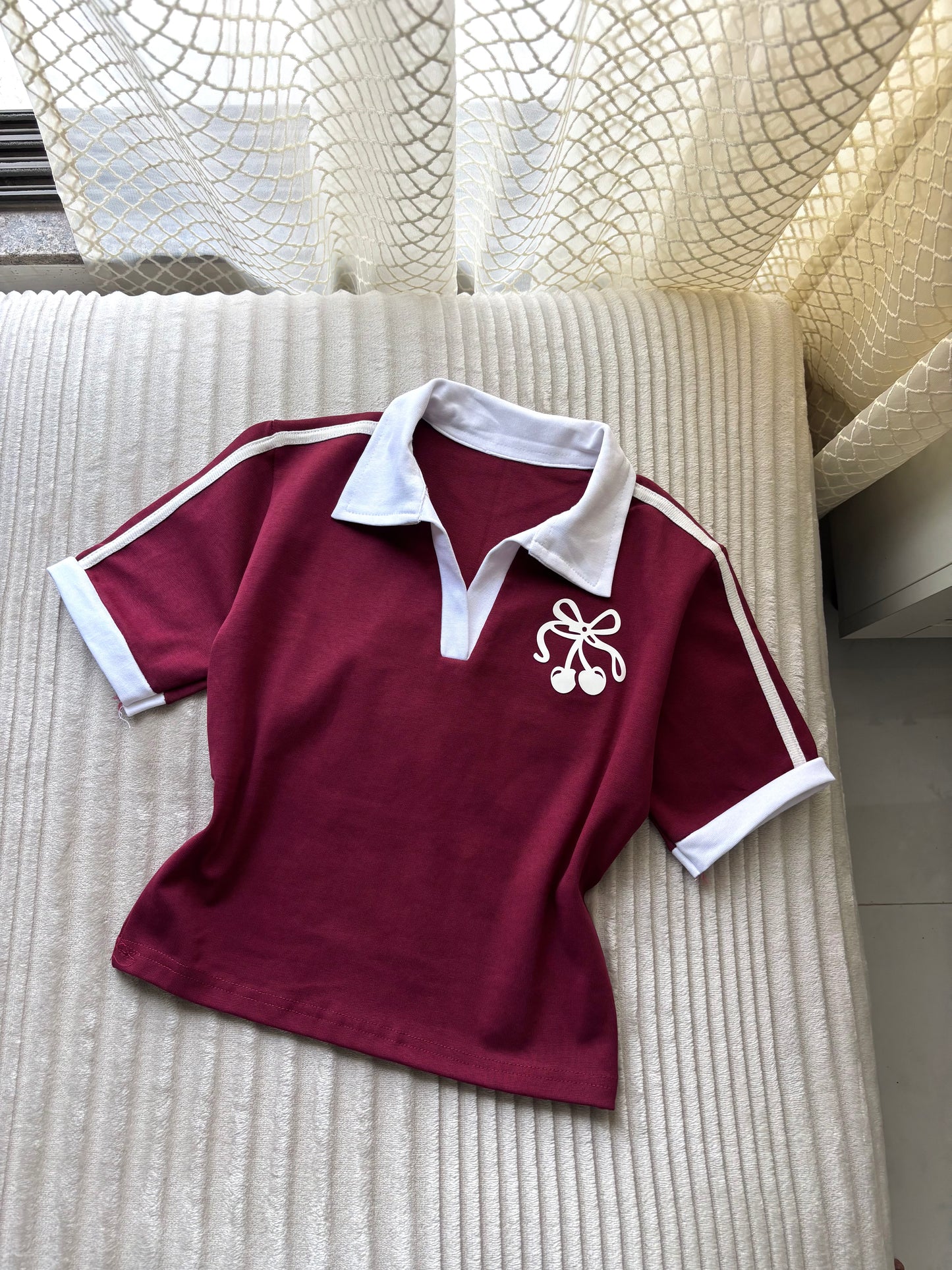Cherry polo tees