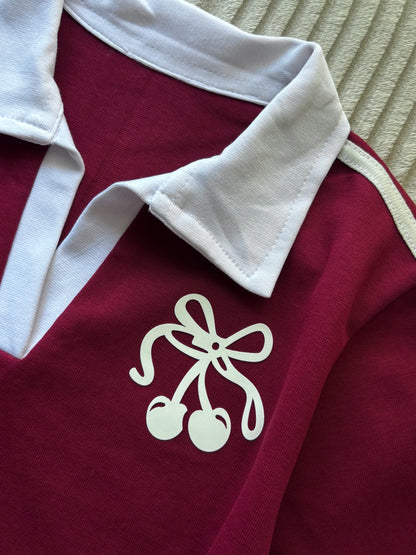 Cherry polo tees