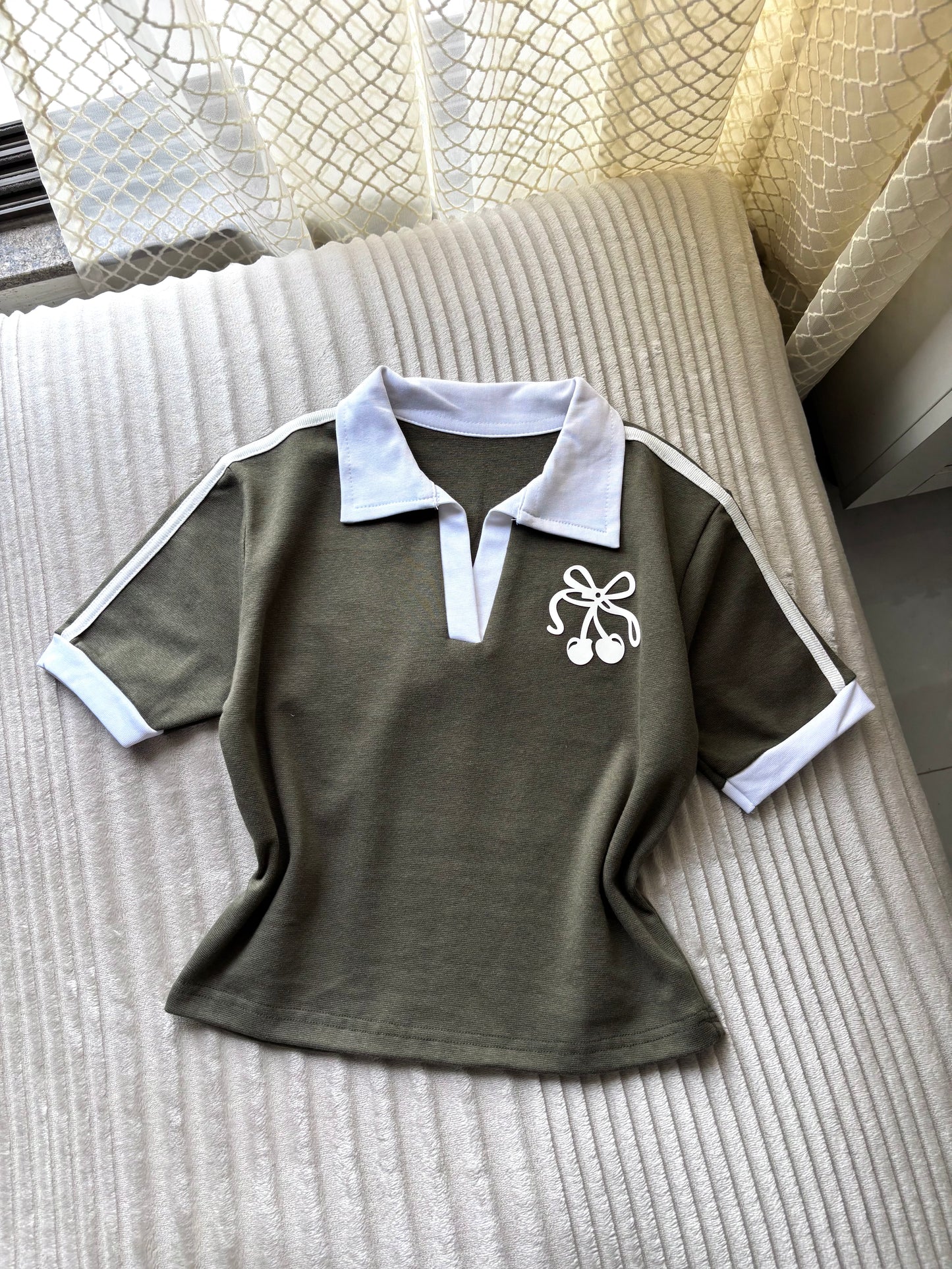 Cherry polo tees