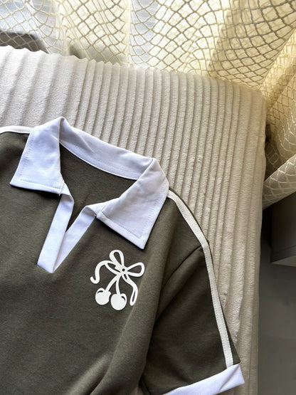 Cherry polo tees