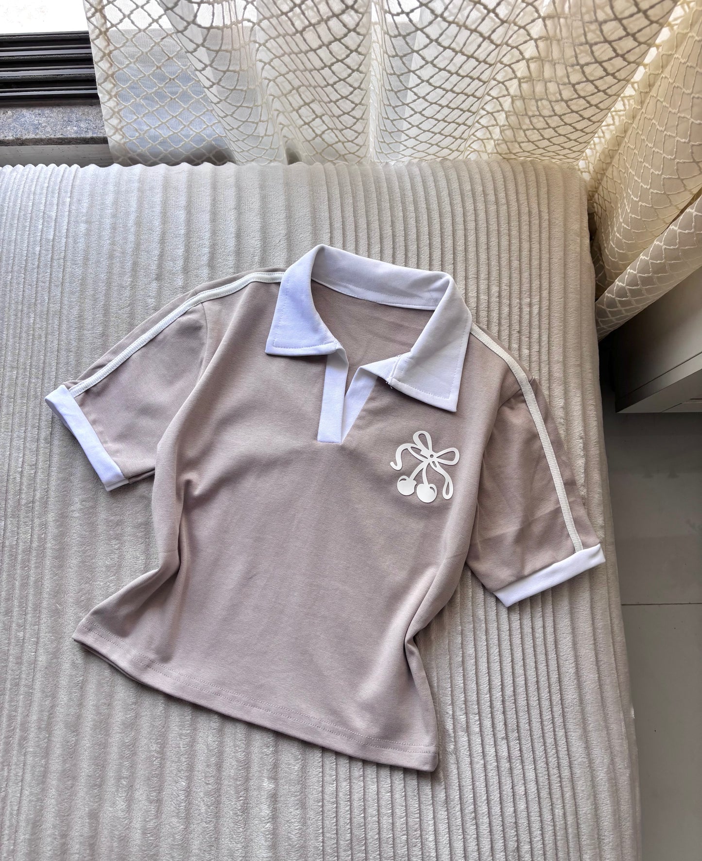 Cherry polo tees
