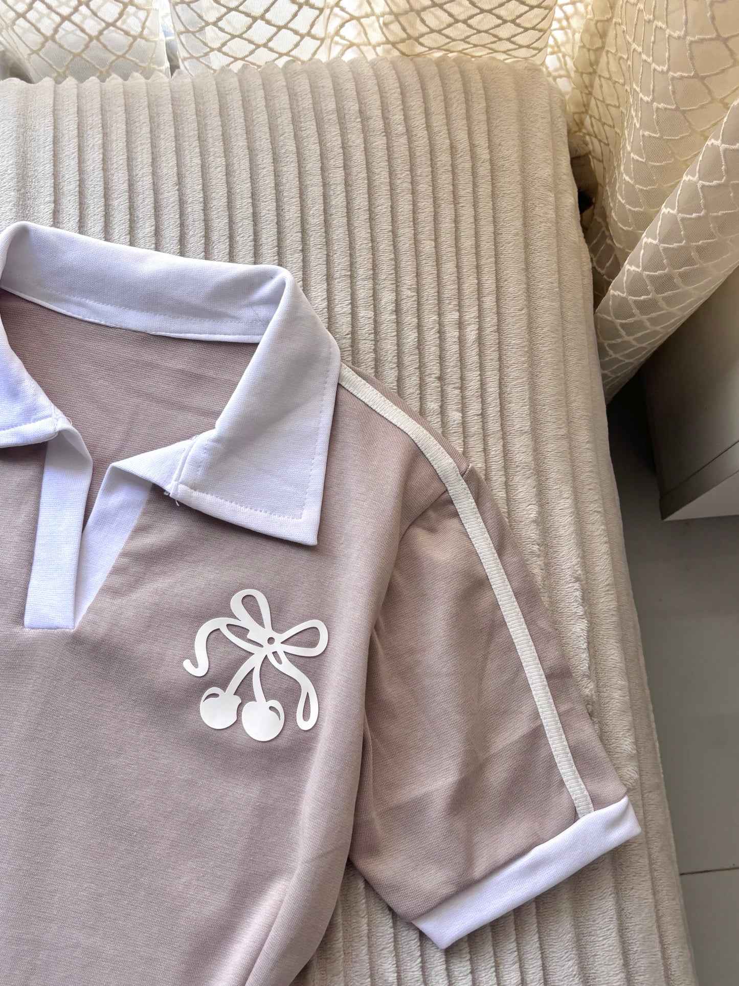 Cherry polo tees