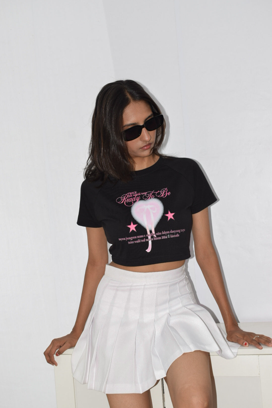 Bow Heart Baby Tee