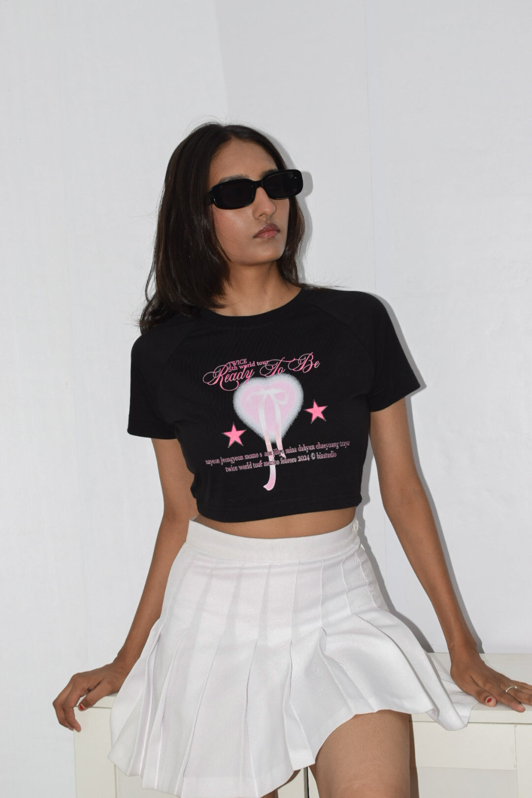 Bow Heart Baby Tee