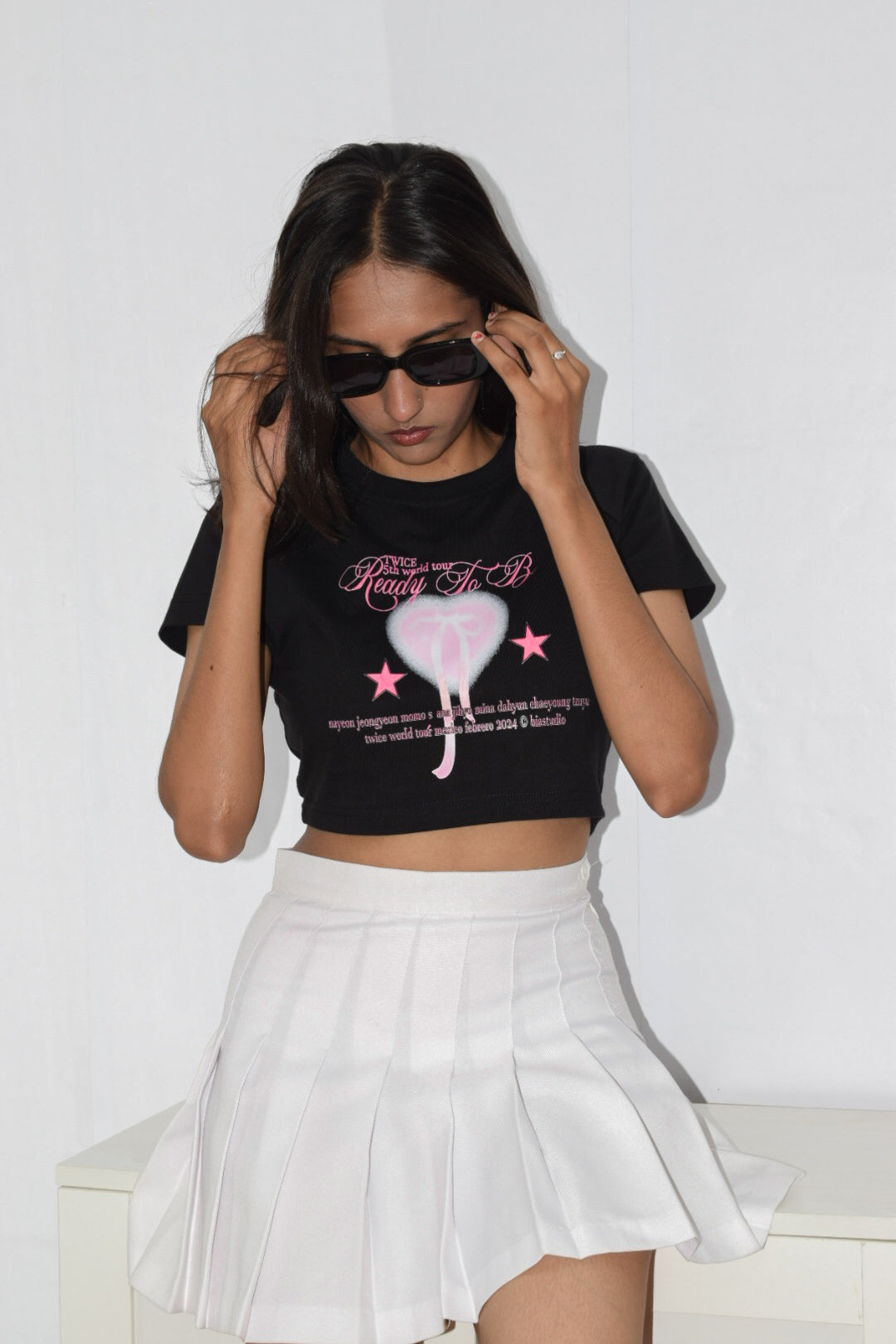 Bow Heart Baby Tee